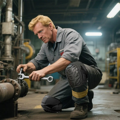 New Professional Heavy Duty EVA Foam Padding Knee Pads with Comfortable Gel Cushion and Adjustable Straps for Working, Gardning