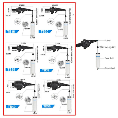 Water tower automatic water output and water stop high and low water level adjustment water pump float valve controller valve