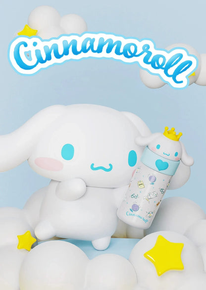 Sanrio Hello Kitty 350ml Stainless Steel Thermos Kawaii Kuromi Cinnamoroll Melody Kids Vacuum Flask Water Bottle Tumbler