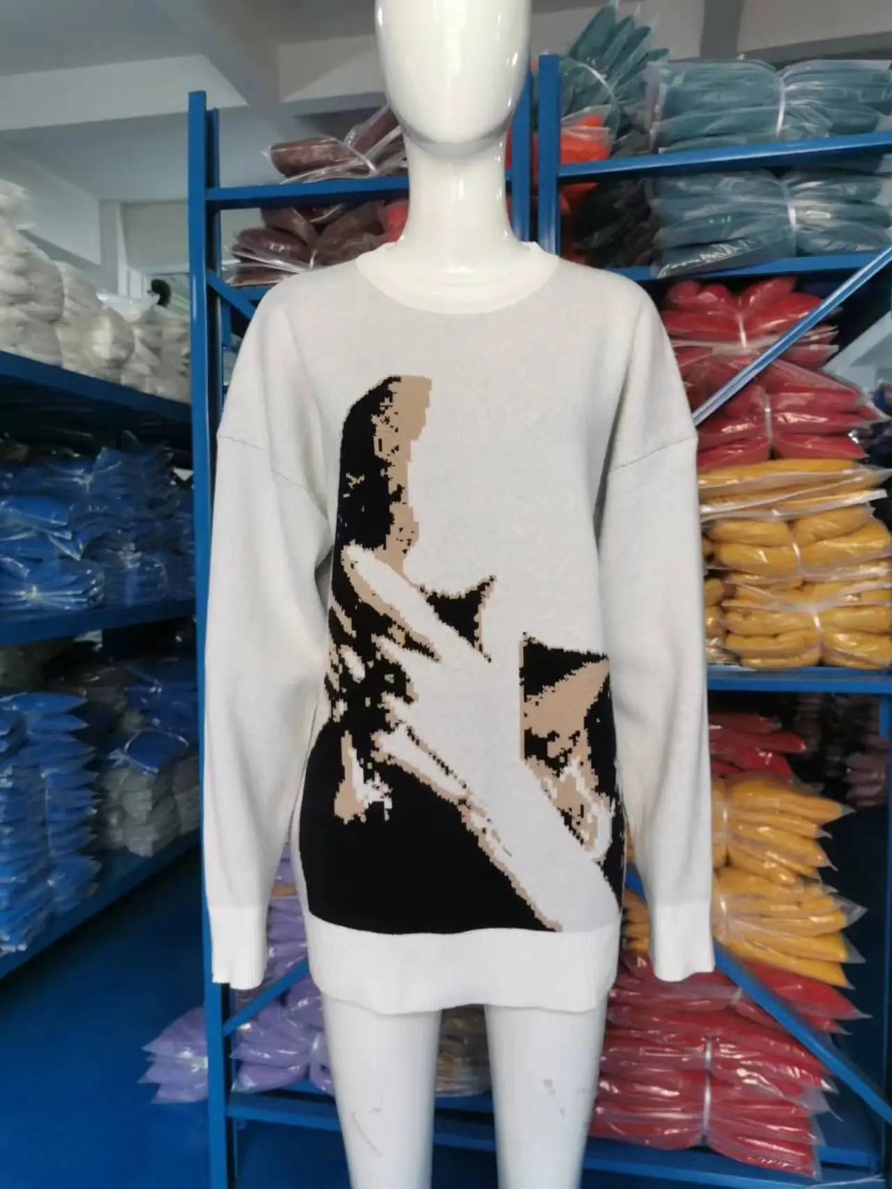 Womens Oversized Sweater 2025 Fall Knitwear Loose Pullover Soft Comfortable Round Neck Casual Long Sleeve Cozy Chunky Cable