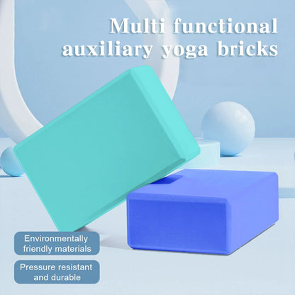 EVA Yoga Block Solid Color Yoga Balance Bricks Moisture-Proof High Density Yoga Blocks Body Shaping Yoga Blocks for Yoga Pilates