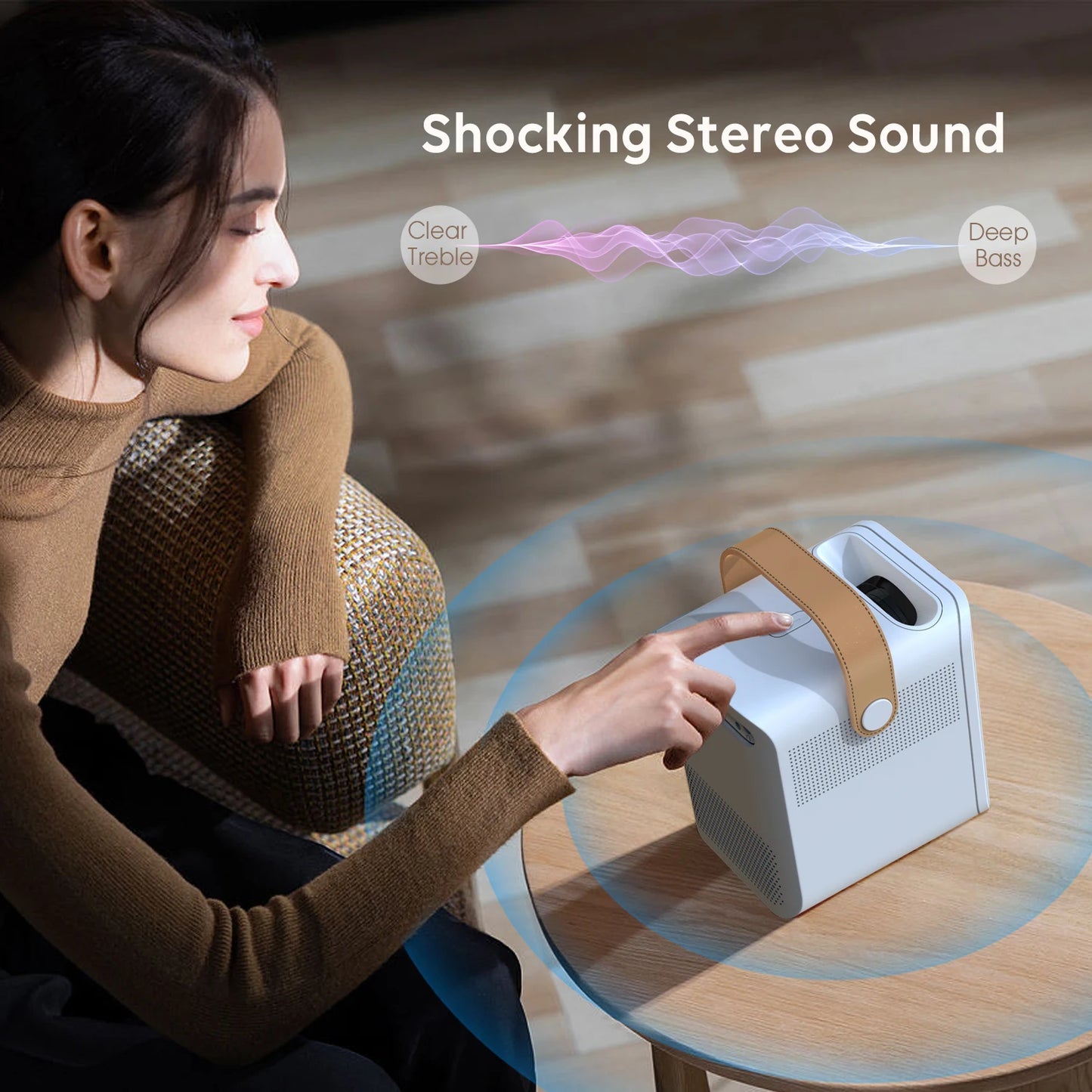 Bluetooth Support Mobile Phone Home Theater Projector Bluetooth Mini 4k Android 9 Projector