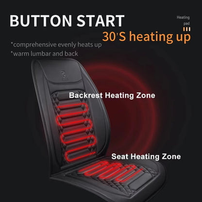 12-24v Heated Car Seat Cover 30' Fast Car Seat Heater Cloth/Flannel Heated Cars Seat Protector 25W Seat Heating Cover Car Seat