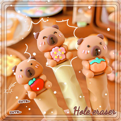 school teacher gift back to school supplies Aesthetic cute stationery Kawaii object funny erasers capybara rubber cute things