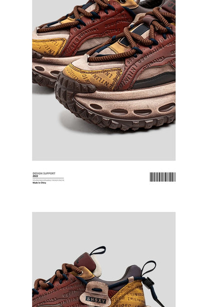 Casual Sneaker Men's Sneakers Loafers Wear-resistant Non-Slip Fashion Sports and Leisure Shoes for Men Outdoor Thick Bottom