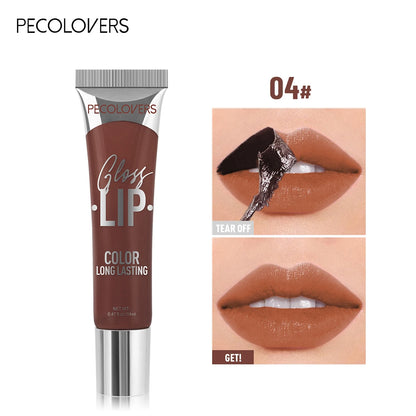 New Lip Stain Peel Off and Reveal - Long Lasting Waterproof Pink Lip Tint Transfer Proof Natural Lip Stain