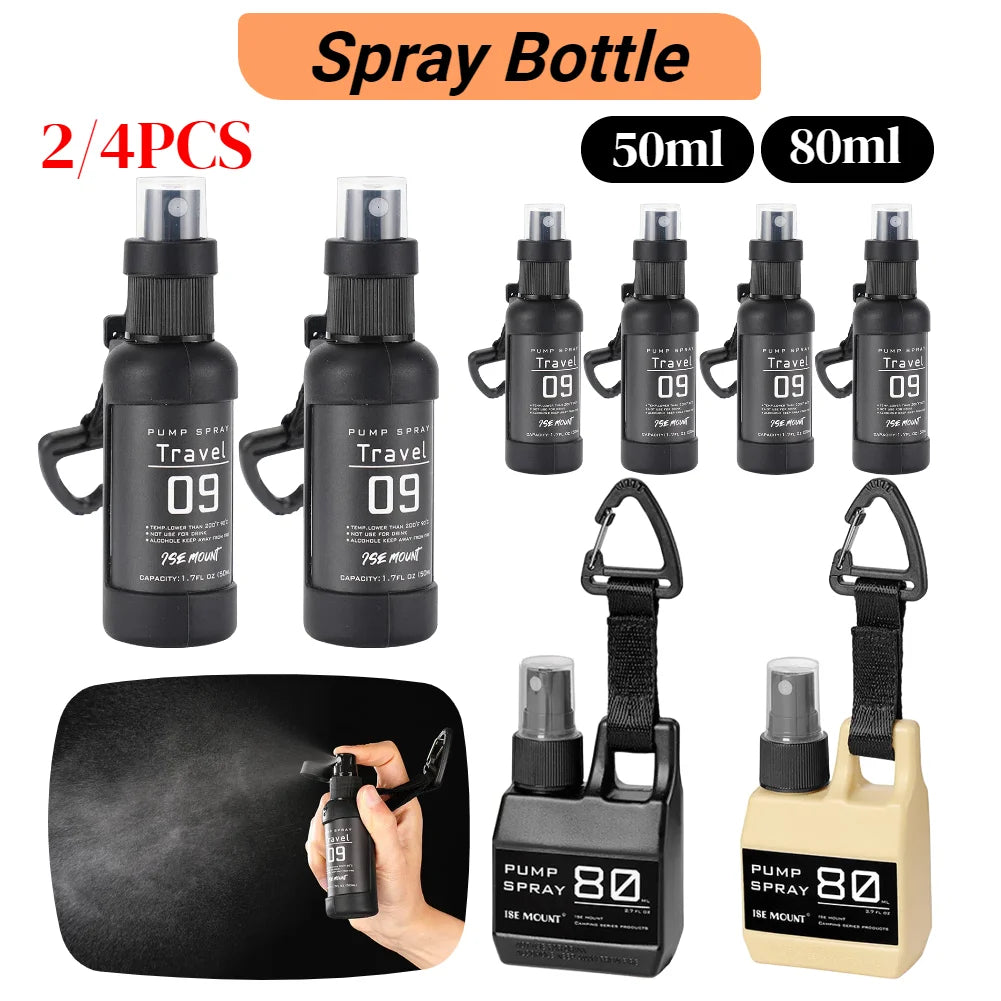 50/80ml Travel Bottle Leak Proof Outdoor Camping Trip Spray Bottle Alcohol Dispenser Leak Proof Portable Spray Bottle