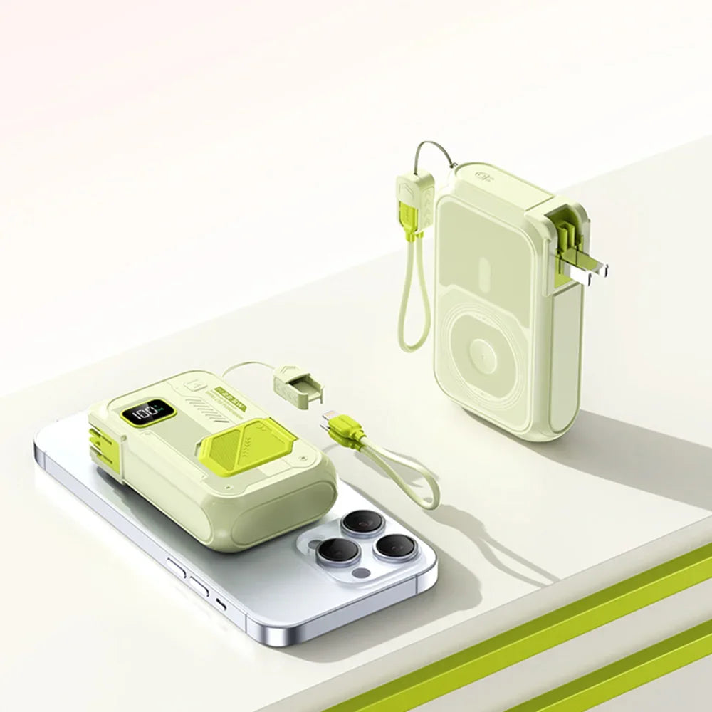 3 in 1 Energy Storage Charger Portable Wireless Power Bank 22.5w with Stand 20,000mah Waterproof & Sturdy Design