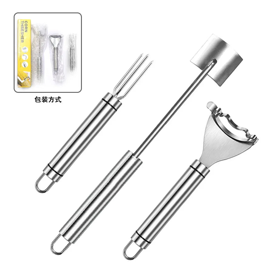 Stainless steel corn kernel stripper corn kernel remover fast corn thresher corn kernel separator corn splitter kitchen tool