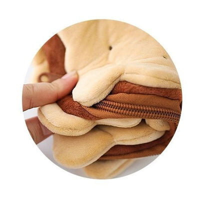Creative Simulation Sandwich Biscuit Pencil Bag Kawaii Plush Pencil Bag Student Stationery Storage Bag Student Supplies