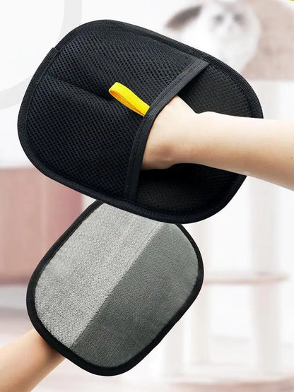 Portable Pet Grooming Brush Hair Removal Gloves Lint Remover For Clothes Sofa Two-way Hair Remover Multifunctional Accessory