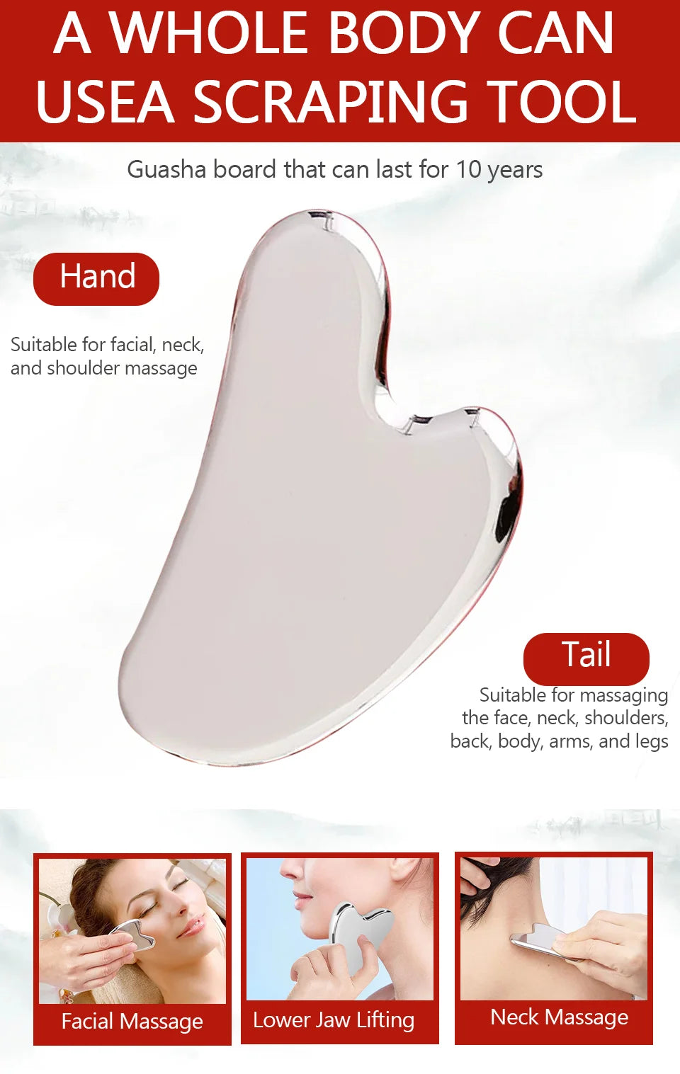 Metal Face Massage Stick Anti Wrinkle Eye Cream Applicator Mask Mixing Spatulas Scoop Eyes Massage Beauty Bar Facial Care Tool