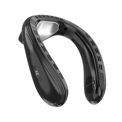 New Wearable Neck Fan Hanging Neck Fan Rechargeable Semiconductor Cooling Bladeless Fan Outdoor Personal Fan Wearable Cooler