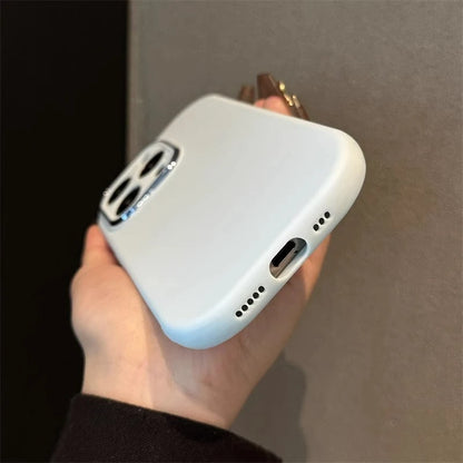 Cute Soft Silicone Candy Color Phone Case For iPhone 11 12 13 14 15 16 Pro Max Plus Shockproof Bumper Back Cases Cover