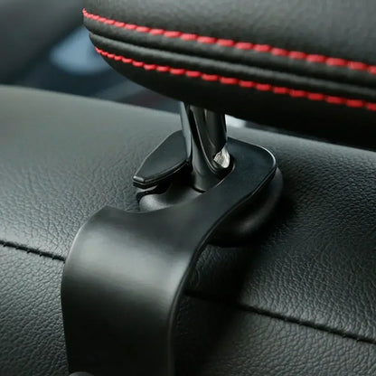 4PCS Car Seat Headrest Hooks Universal Auto Back Seat Organizer Hanger Storage Holder for Bags Purse Handbag