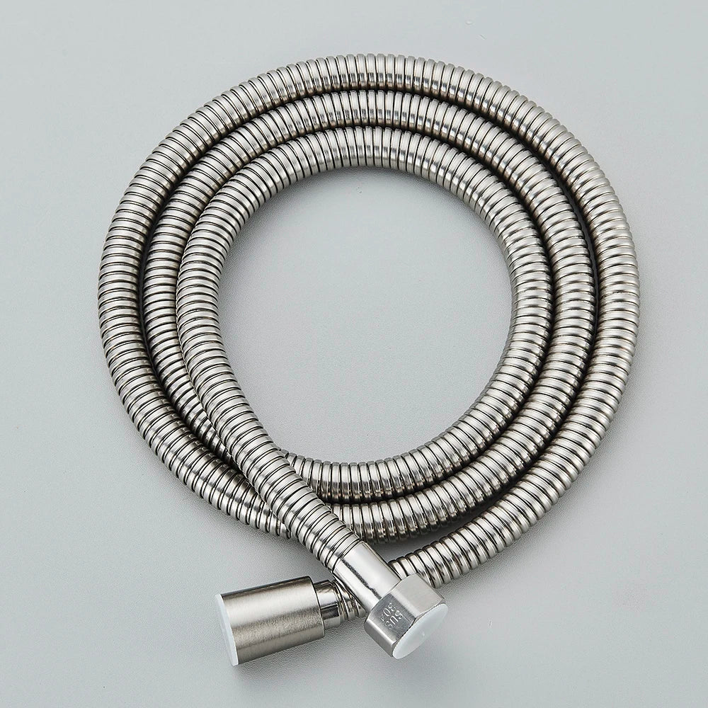 Brushed Nickle Hand Held Shower Head Handshower Head 100% Copper Head Faucet Accessory Single Function Shower Head Shower Hose