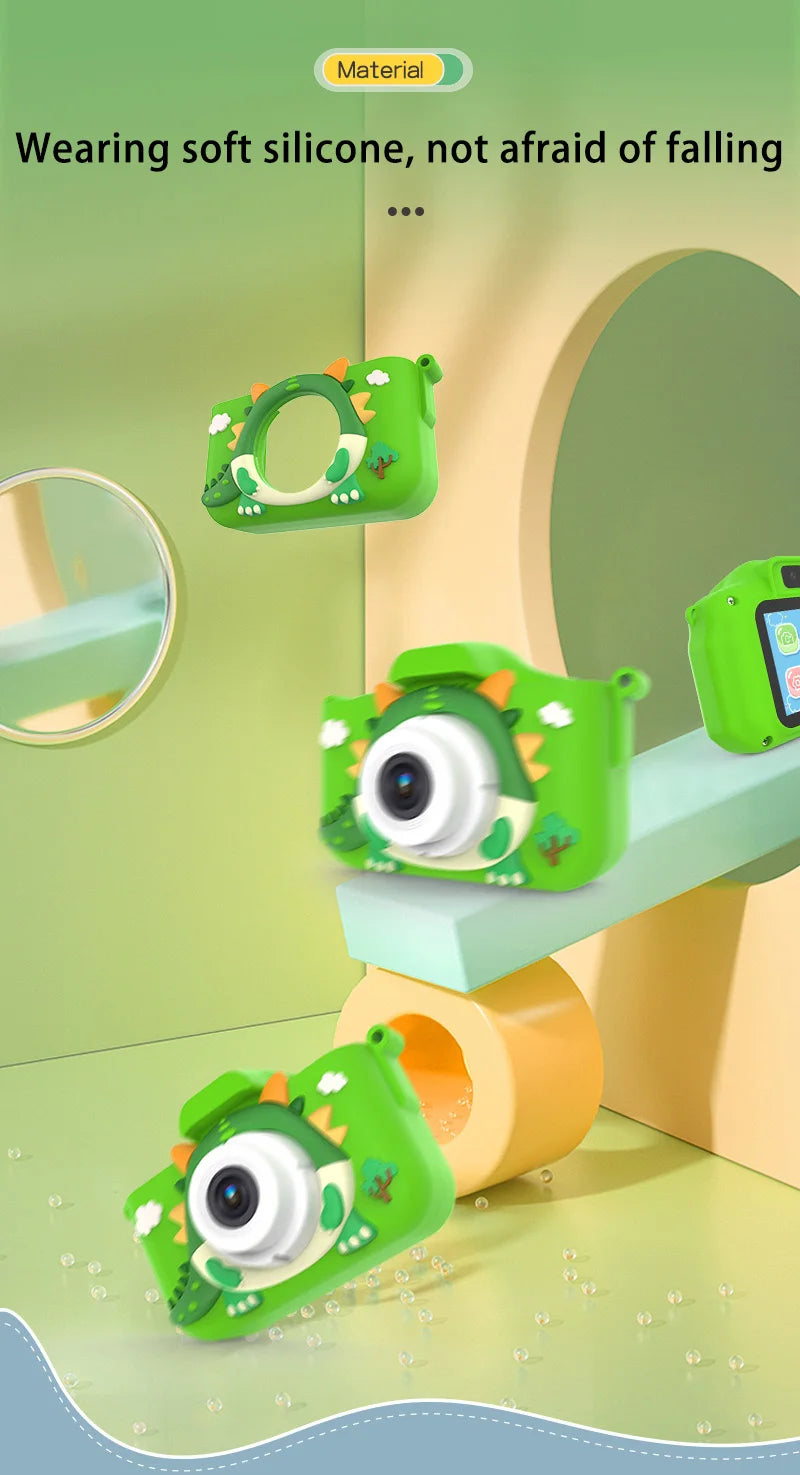 Xiaomi Children's Digital Camera Mini Camera Video Camera Small SLR Action Camera Cartoon Toy HD Dual Camera Photo Birthday Gift