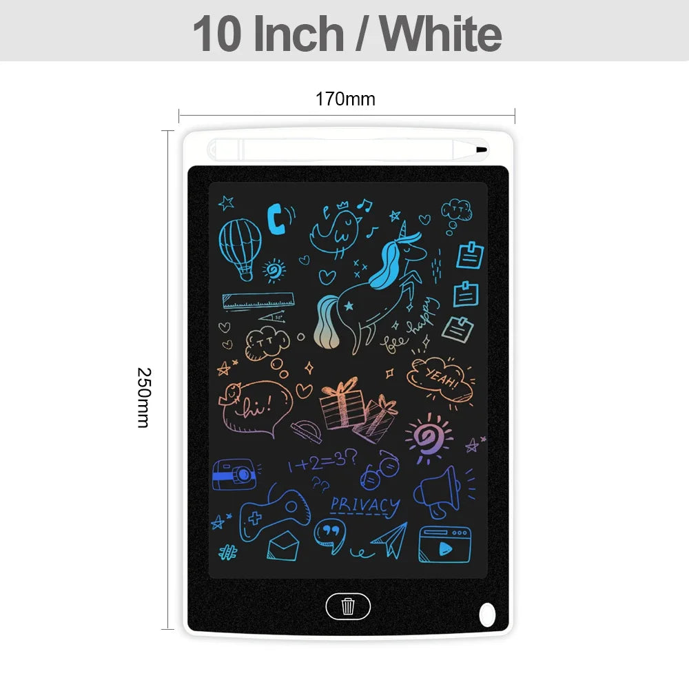 Educational Toys Writing Tablet For Kids 10/16Inch LCD Drawing Board Children Gifts USB Charging Doodle Electron Handwriting Pad