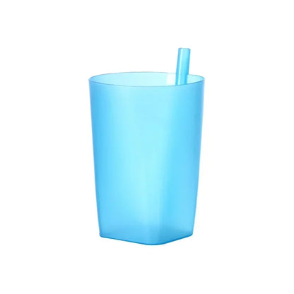 Candy Color Sippy Cups Built in Straw Water Practical Large Capacity Straw Cup for Children Kids Creative Water Drinking Mug New