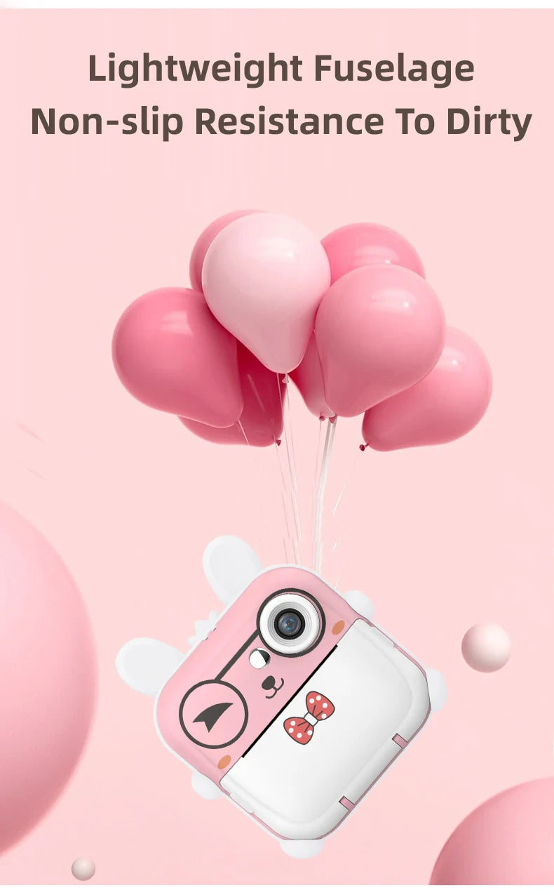 Children 1080P HD Digital Camera  Mini Thermal Printer Photography Instant Print Photo HD Digital Video Cameras Portable Toy