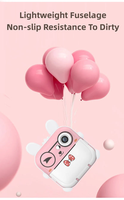 Children 1080P HD Digital Camera  Mini Thermal Printer Photography Instant Print Photo HD Digital Video Cameras Portable Toy