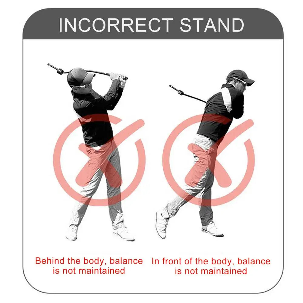 Golf Swing Trainer Portable Professional Golf Swing Aid Sports Supplies Training Equipment For Indoor Outdoor Course Home