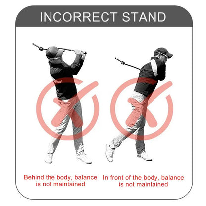 Golf Swing Trainer Portable Professional Golf Swing Aid Sports Supplies Training Equipment For Indoor Outdoor Course Home