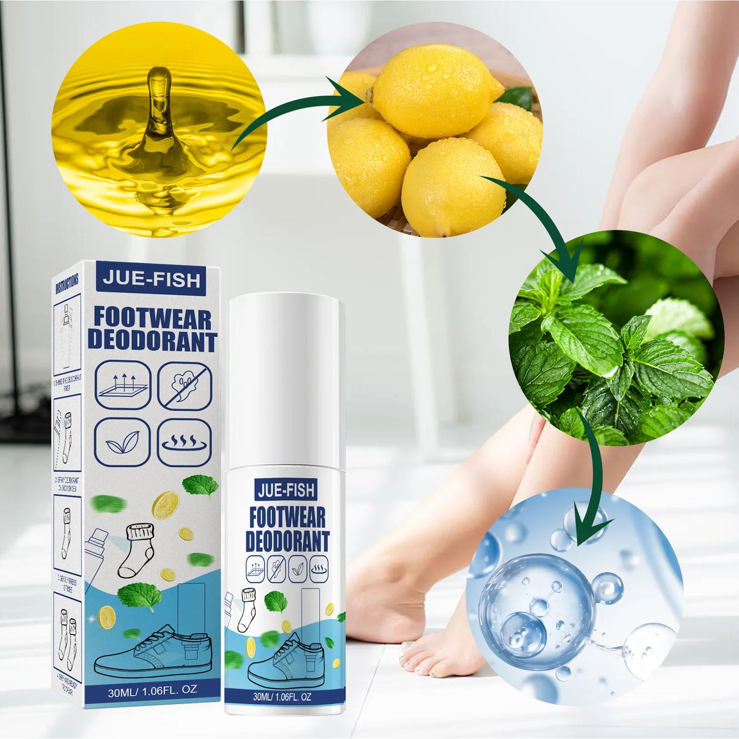 Shoe Spray Germicidal Deodorant Shoe Cabinet Spray Fast lasting antibacterial deodorant Sweat foot odor Remover spray