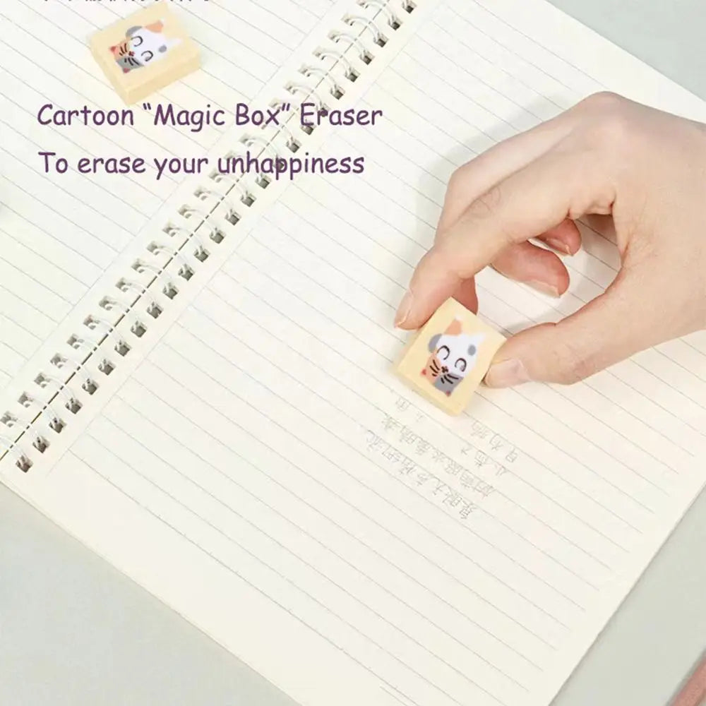 Supplies Little Magician Wiping Tools Pencil Erasers School Office Supplies Writing Drawing Eraser Magic Box Rubber Eraser