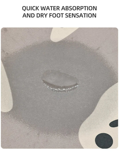 Bathroom Mat, Toilet Floor Mat, Absorbent Floor Mat, Washbasin Floor Mat, Washable Cuttable Floor Mat, Entry Door Mat, Bathtub F