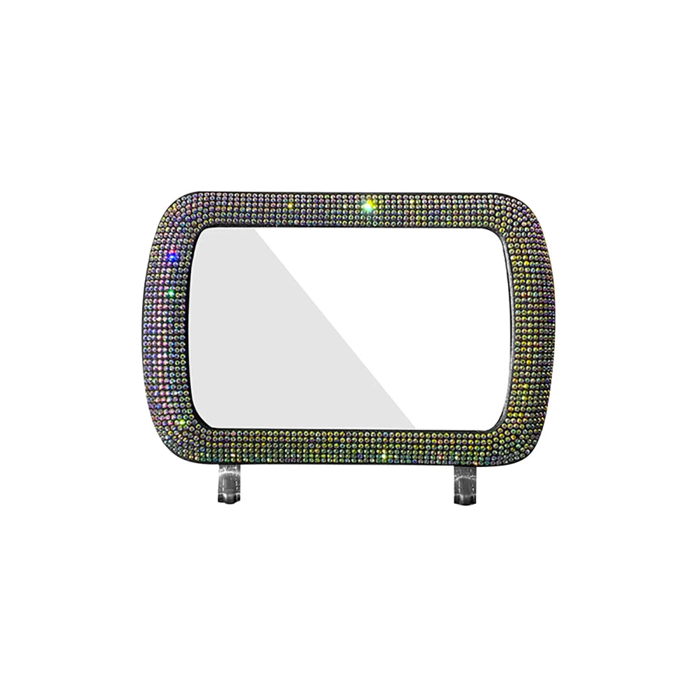 Car Sun Visor Makeup Mirror Ladies Makeup Mirror Car Decorative Mirror BlingBling Makeup Mirror Car Assessoires