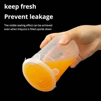 Silicone Cover Stretch Lids Reusable Durable and Expendable Lids Silicone Covers for Fresh Food Leftovers Keep Food Fresh