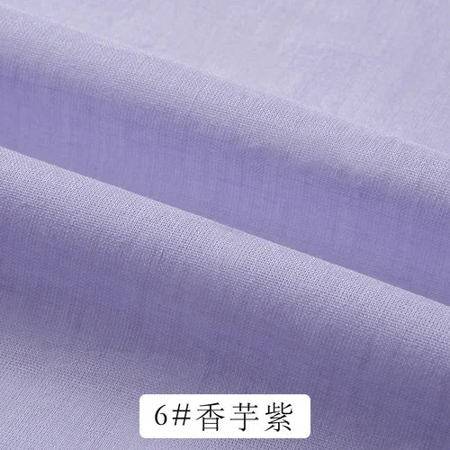 Cotton Summer Solid Color Clothing Lining Cloth White Cotton Dress Mesh Cotton Clothes Lining Fabric