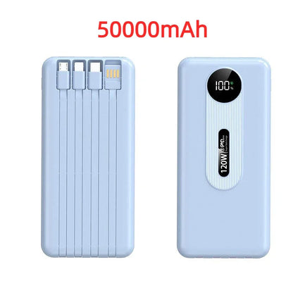 200000mAh 120W Mobile Power Bank Ultra Fast Charging Digital Display Battery Large Capacity Suitable For iPhone Huawei Xiaomi