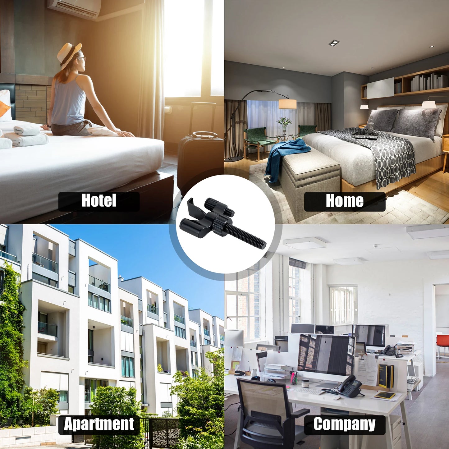 Portable Door Lock Home Security Door Locker Privacy Perfect for Traveling Hotel Home Apartment College and Travel Lockdown Lock