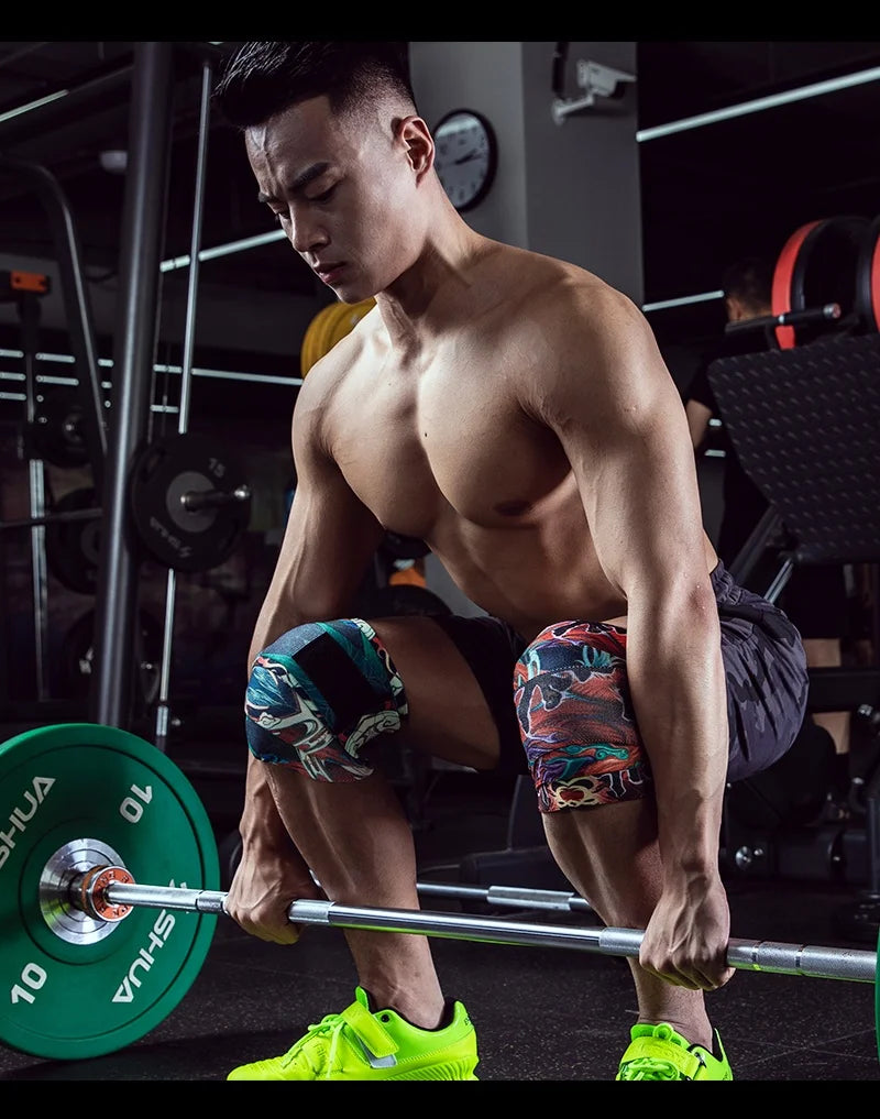 Fitness Knee Wraps for Weightlifting Workout Knee Pad Straps Weight Lifting Deadlift Bench Press Powerlifting Knee Protector