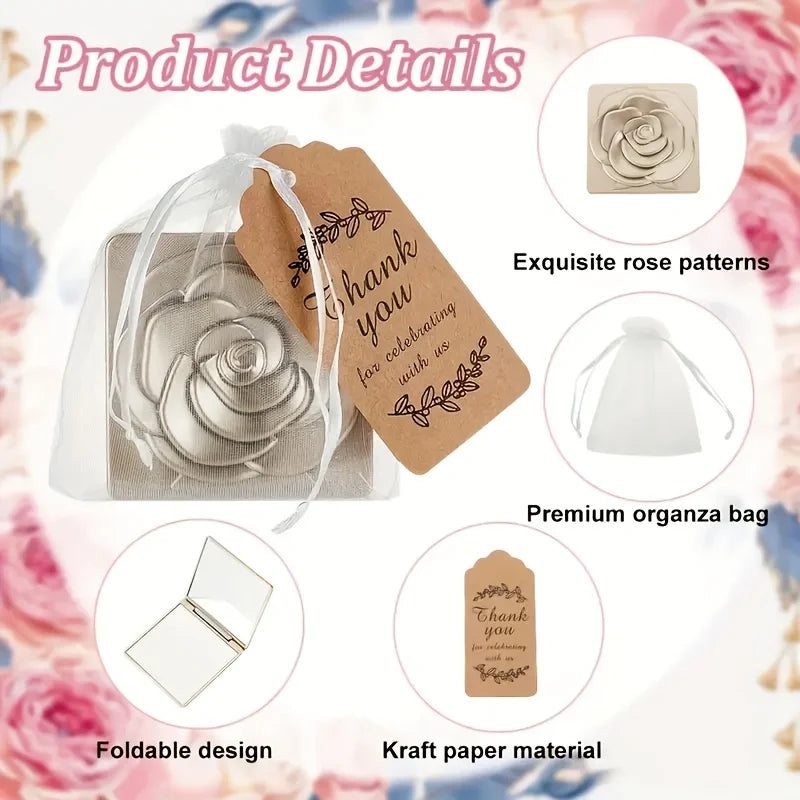 15 Pieces for Girls Party, Favorite Girl Makeup Party, Favorite Party Supplies Set, Foldable Mirror Comb, Best Choice for Party