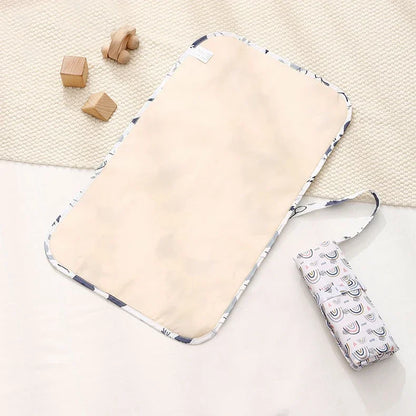 Waterproof Foldable Baby Diaper Changing Pad Portable Nylon Diaper Sheet for Newborn Toddler Travel Essential