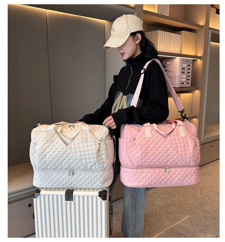 Large Capacity Travel Bags Luggage Organizer Bag Handbag Waterproof Portable Foldable Travel Clothes Storage Bag Shoulder Bags