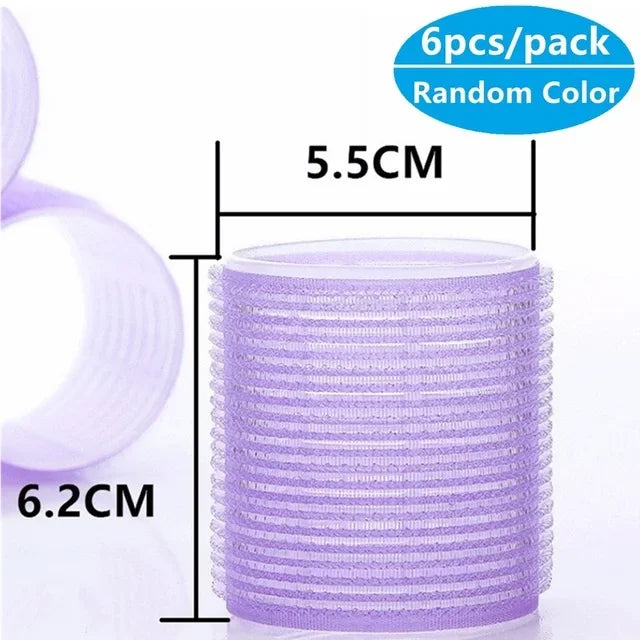 Hair Rollers Self Grip Hook Hair Curlers Heatless Hairs Roller Salon Hairs Dressing Curlers Jumbo Size Sticky Hair Styling Tools