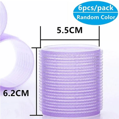 Hair Rollers Self Grip Hook Hair Curlers Heatless Hairs Roller Salon Hairs Dressing Curlers Jumbo Size Sticky Hair Styling Tools