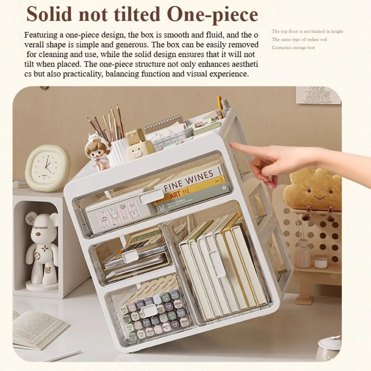 Drawer Desktop Organizer, Organizer Drawers, Desk Stationery Organizer, Multifunctional Dustproof Large Capacity Office Shelf