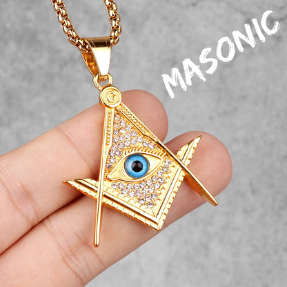 Salomon Masonic Star of David Stainless Steel Men Necklaces Pendant Chain Punk New in For Women Fashion Jewelry Gifts Wholesale