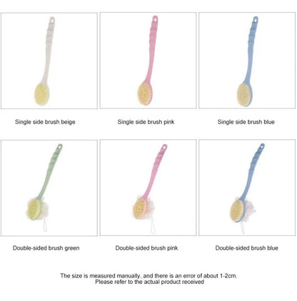 Bath Artifact of Bath BrushBack Belt with Bath Flower Ball Brush for Rub Bath Towel Long Handle Rub Mud Soft Hair Bath Brush