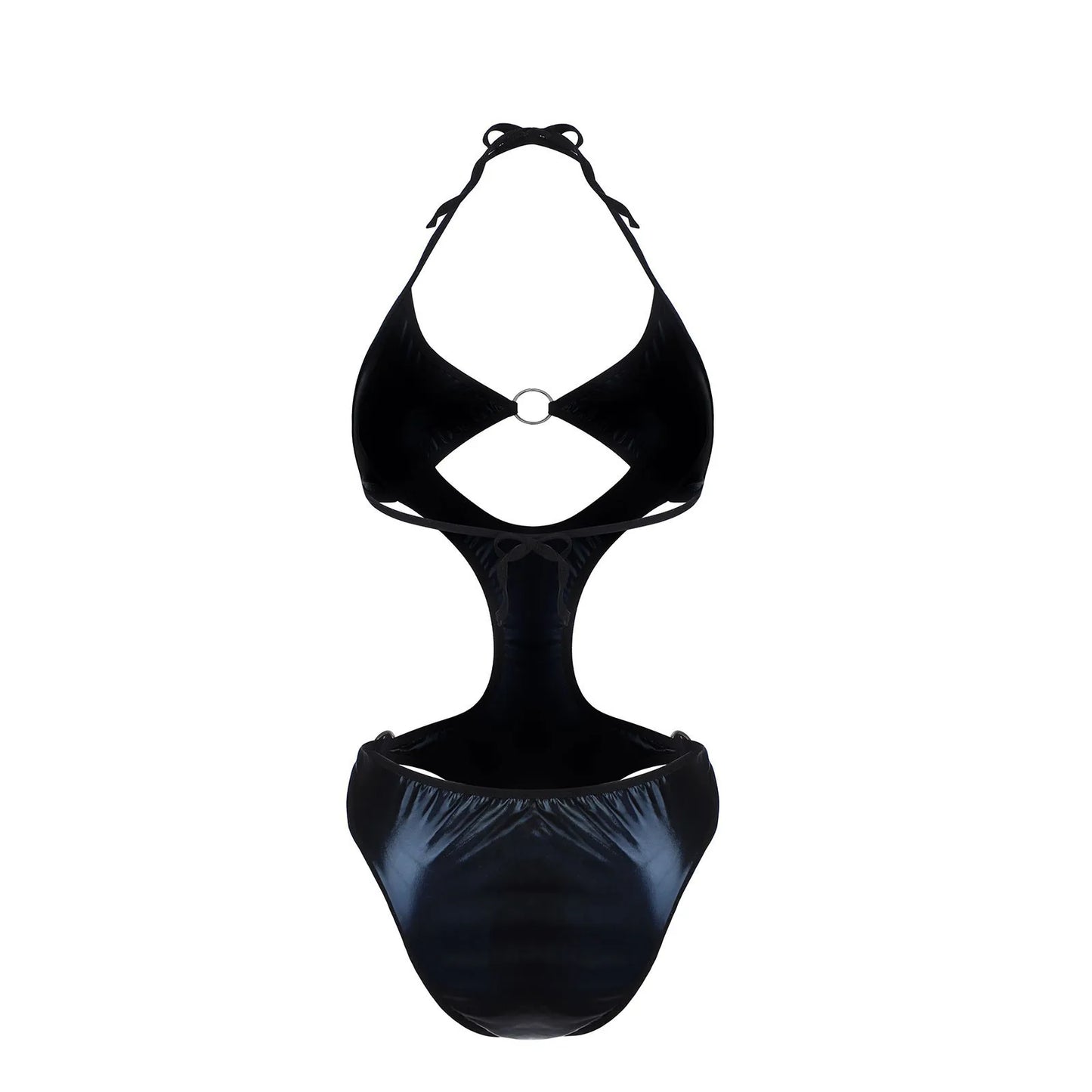 Female Underwear Sexy Lingerie Set Sexy Patent Leather Sleepwear Temptation Underwear Nightdress Lingerie Women's lingerie