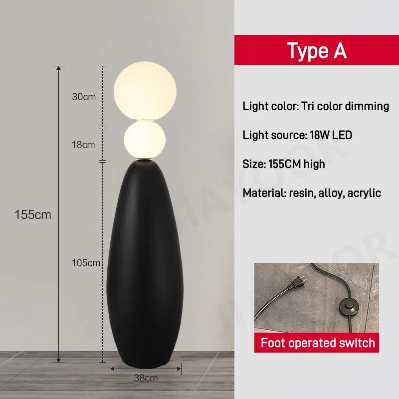 Nordic Floor Lamp Room Decorative Lamp Bedroom Living Room Sofa Side Lamp Bedroom Artistic Mood Light Bedside Lamp LED Lighting