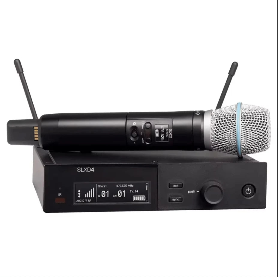SLXD4 SLX24 Professional Wireless UHF Microphone System For Karaoke church perform church mic
