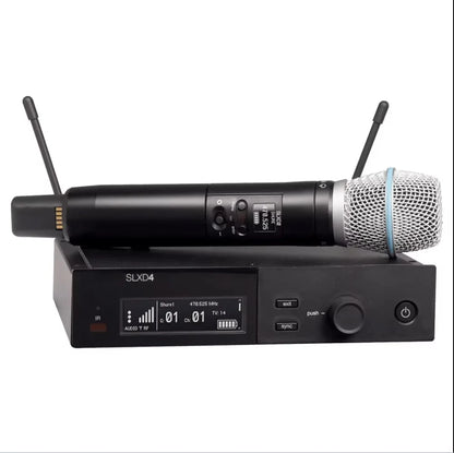 SLXD4 SLX24 Professional Wireless UHF Microphone System For Karaoke church perform church mic