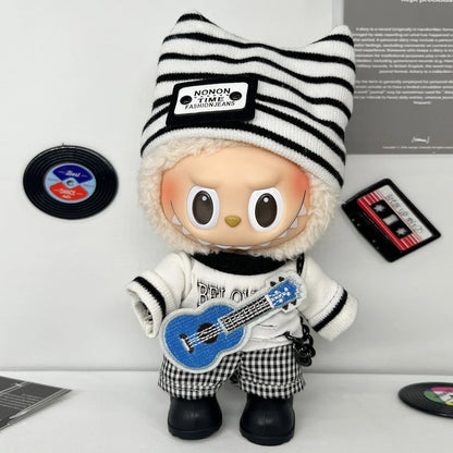 Labubu's Third-generation Baby Clothes, Labubu 3.0 Baby Clothes, Sitting Party Clothes, Blind Box Clothes, 17cm