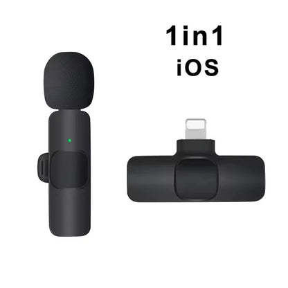 Wireless lavalier microphone for live streaming/YouTube/TikTok/Facebook live streaming noise cancelling microphone suitable for